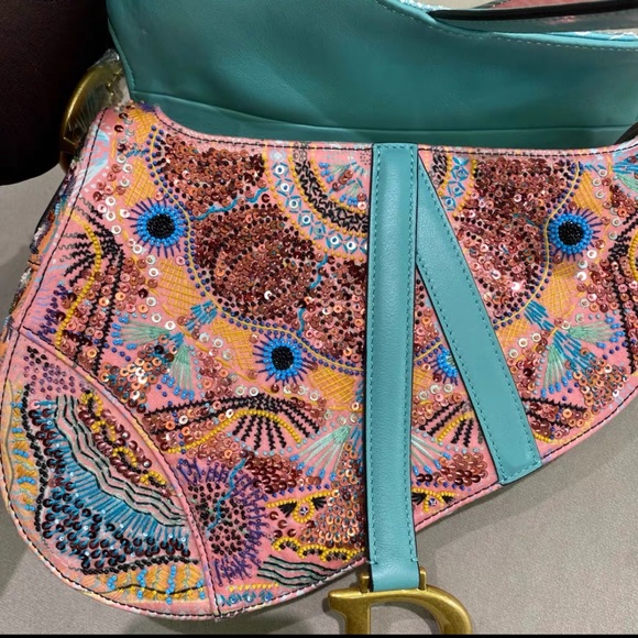 Super rare Dior limited sequin saddle bag - Picture 4 of 7